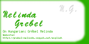 melinda grebel business card