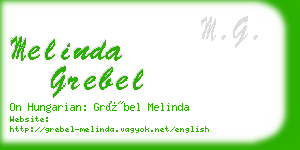 melinda grebel business card